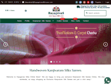 Tablet Screenshot of hayagrivassilkhouse.com